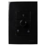 Controle De Ventilador Parede Preto Bivolt Sleek Margirius