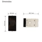Módulo Campainha Cigarra 127v Preto Sleek Margirius