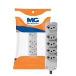 Barra Régua 5 Tomadas 10a/20a Cinza 2p+t Extensão Margirius