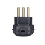 Pino Plugue Macho 2P+T 20a 90° Prensa Cabo Preto Margirius 