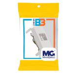 Módulo Tomada Telefone Rj11 4 Fios Branco B3 Margirius