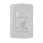 Controle De Ventilador Parede Branco Bivolt B3 Margirius