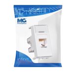 Módulo Tomada De Rede Rj45 Cat.6 Branco Infiniti Margirius