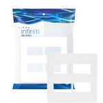 Placa 4x4 4 Postos Branco Infiniti Margirius