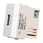Módulo Tomada Carregador Usb 2a Branco Infiniti Margirius