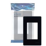Placa 4x2 3 Postos Preto Infiniti Margirius