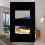 Placa 4x2 2 Postos Afastados Preto Infiniti Margirius