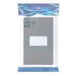 Placa 4x2 1 Posto Horizontal Preto Infiniti Margirius