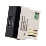 Módulo Tomada Carregador Usb 2a Preto Infiniti Margirius