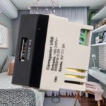Módulo Tomada Carregador Usb 2a Preto Infiniti Margirius