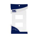 Placa 4x2 2 Postos Branco Infiniti Plus C/ Suporte Margirius