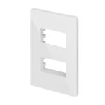 Placa 4x2 2 Postos Branco Infiniti Plus C/ Suporte Margirius