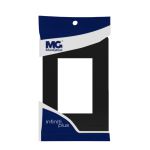 Placa 4x2 3 Postos Preto Brilhante Infiniti Plus C/ Suporte Margirius