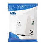 Módulo Tomada Carregador Usb-c 2a Branco Infiniti Margirius