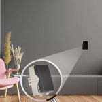 Módulo Pulsador S/gravação 10a Preto Brilhante Sleek Margirius