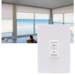Conjunto Interruptor Persiana Elétrica Pulsante 5a 127v Branco Clean Margirius