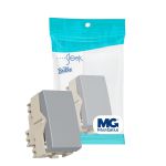 Módulo Interruptor Simples 10A Cinza Sleek Margirius