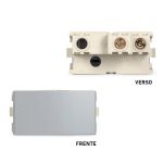 Módulo Interruptor Simples 10A Cinza Sleek Margirius