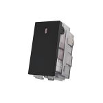 Módulo Interruptor Simples 10A 1 Posto Carbon Black Aura