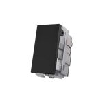 Interruptor Pulsador S/Gravação Carbon Black Aura Margirius 