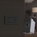 Módulo Tomada USB-C 2A Carbon Black Aura Margirius