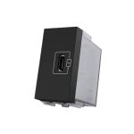 Módulo Tomada USB-C 2A Carbon Black Aura Margirius