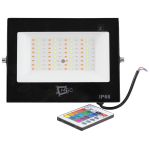 Refletor Led Rgb 100w Bivolt Com Controle Remoto