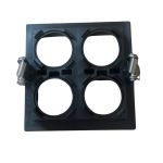 Spot Embutir 4 Focos Mini Dicroica Mr11 Recuado Branco