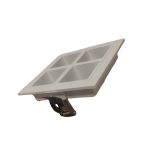 Spot Embutir 4 Focos Mini Dicroica Mr11 Recuado Branco