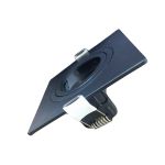 Spot Embutir Dicroica Quadrado Mr16 Plano Preto