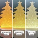 Luminária De Mesa Abajur 3d Árvore De Natal 3 Cores 4w 5v