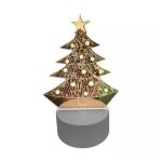 Luminária De Mesa Abajur 3d Árvore De Natal 3 Cores 4w 5v