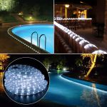 Mangueira Led Redonda 11mm Branco Frio 6500k 100m 220v C/ Conector