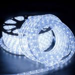 Mangueira Led Redonda 11mm Branco Frio 6500k 100m 220v C/ Conector