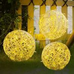 Bola Vazada Globo De Luz 30cm 100 Leds Natal Branco Quente Bivolt