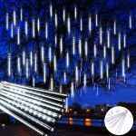 Chuva Meteoro Led Snowfall 8 Tubos 50cm Frio Luz Natal