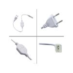 Mangueira Led Chata 3000k Branco Quente 50m 220v + Conector