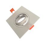 Spot Embutir Dicroica Quadrado Mr16 Plano Branco