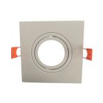 Spot Embutir Dicroica Quadrado Mr16 Plano Branco