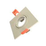 Spot Embutir Teto Mr11 Quadrado Plano Mini Dicroica Branco