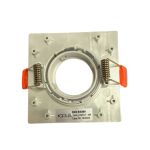 Spot Embutir Teto Mr11 Quadrado Plano Mini Dicroica Branco