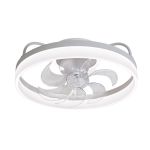Luminária Plafon Ventilador De Teto Air Ivory Orbital Bivolt