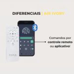 Luminária Plafon Ventilador De Teto Air Ivory Orbital Bivolt