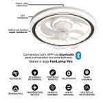 Luminária Plafon Ventilador De Teto Air Diamond Orbital Bivolt