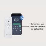 Luminária Plafon Ventilador De Teto Air Prisma Orbital Bivolt