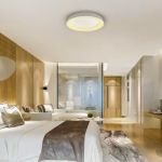 Luminária Plafon Led Round 28w 3000k Luz Amarela Bivolt