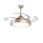 Ventilador De Teto Air Gold Retrátil Dourado Bivolt