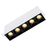 Spot Picco Embutir LED Soul 10W Branco C/ Recuo Preto 2700K