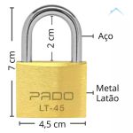 Cadeado De Latão 45mm Pado