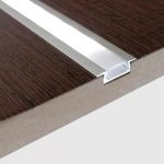 Kit 10 Perfis 1 Metro P/ Fita Led Slim Embutir 24x7 Alumínio